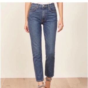 Reformation Julia High Rise Cigarette Sz 25